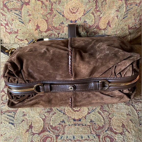 Vintage Jimmy Choo Brown Suede Handbag - Picture 14 of 15